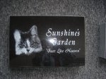 Pet Marker - #3 - 10" x 6" x 2" thick laser etched